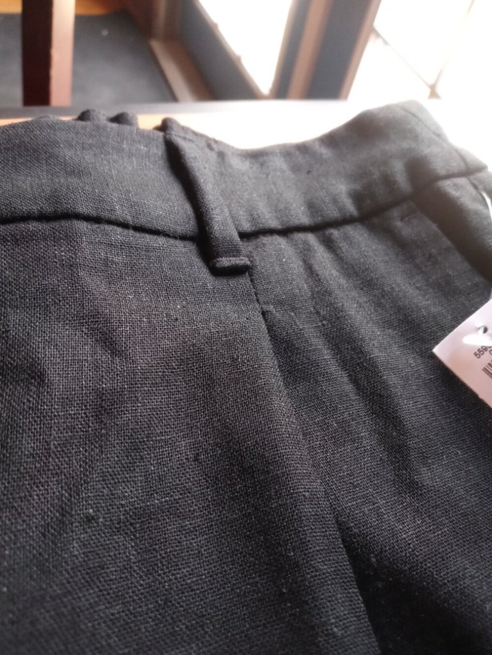 NWT OLD NAVY taylor wide leg trouser pants linen blend (M) - Picture 7 of 11